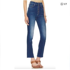 MOTHER The Pixie Rider Ankle Jeans Taxi! Size 24